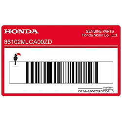 Belly pan decal, right side