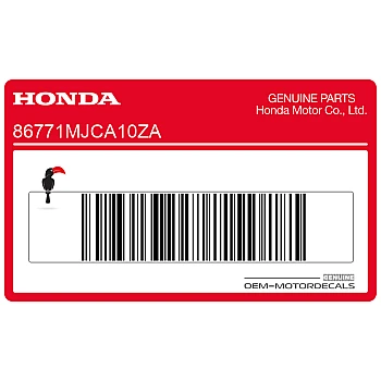 Naklejka na tylną owiewkę / zadupek, prawa strona