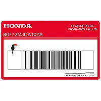 HONDA Left rear seat cowl stripe 86772-MJC-A10ZA