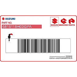 Naklejka na tylną owiewkę / zadupek, prawa strona
