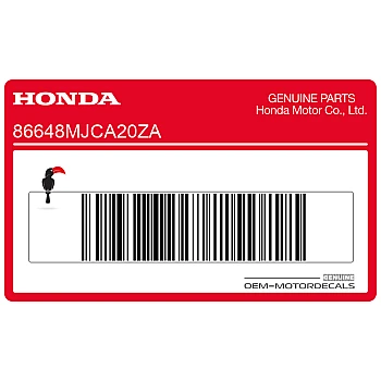 Naklejka na przednią owiewkę (czasza), prawa strona