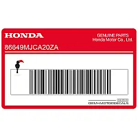 HONDA Left middle cowl stripe 86649-MJC-A20ZA