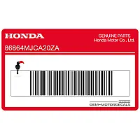 HONDA Untere Verkleidung Repsol Aufkleber, linke Seite 86864-MJC-A20ZA