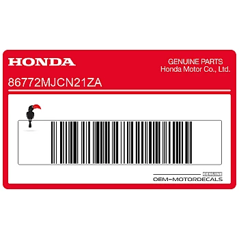 Tail cowl decal, left side