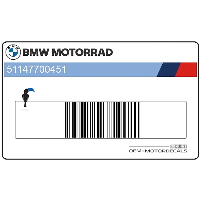 BMW R1200GS Naklejka na zbiornik paliwa 30 Years GS Lewa Strona OEM 51147700451