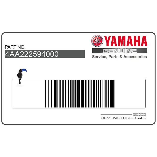 Yamaha YZF-R1 Swingarm Warning Label OEM 4AA222594000