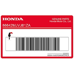 Side cowling decal, left side