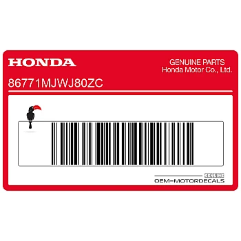 Kontpaneel sticker