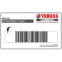 YAMAHA R1 embleem rechter zijkuip, rechterzijde 5PW-2835C-10-00