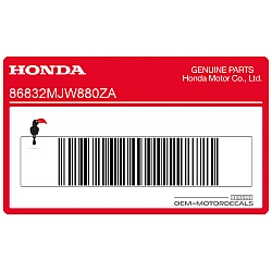 Framecover sticker, linkerkant