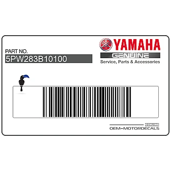 Side cowling decals set, left side