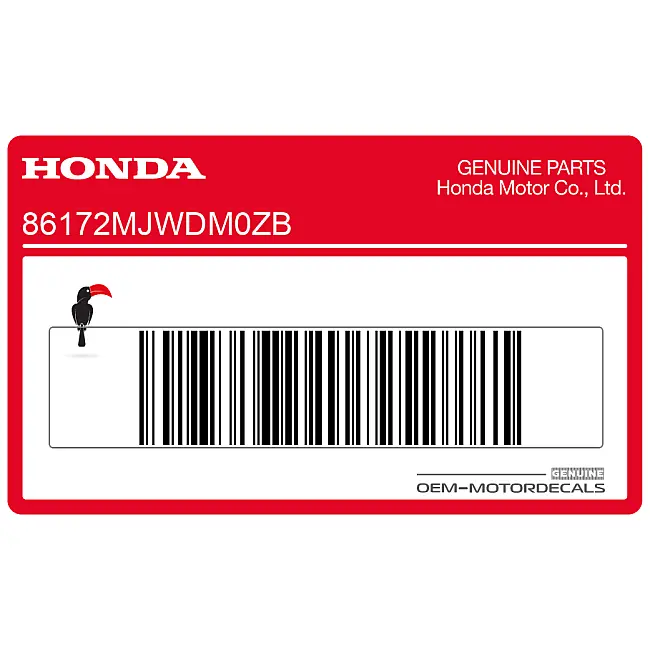 Honda CB500X Linker Tankaufkleber OEM 86172MJWDM0ZB