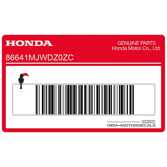 Honda CB500X Adesivo carenatura centrale destra lato destro OEM 86641MJWDZ0ZC