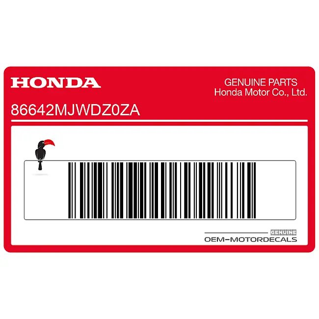Honda CB500X Adesivo carenatura centrale lato sinistro OEM 86642MJWDZ0ZA