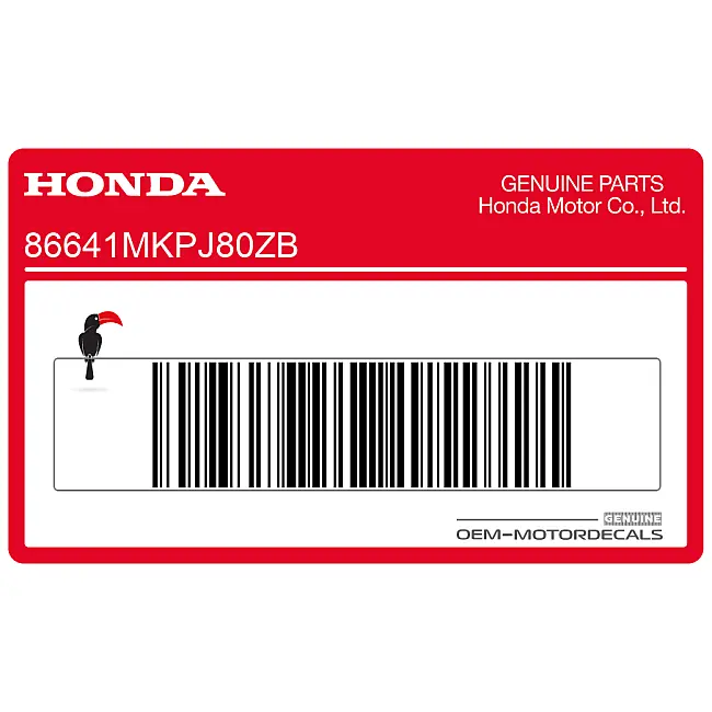 Honda CB500X Autocollant Droit Flanc Carénage Intermédiaire Côté Droit OEM 86641MKPJ80ZB