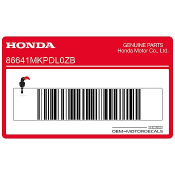 Side cowling decal, right side