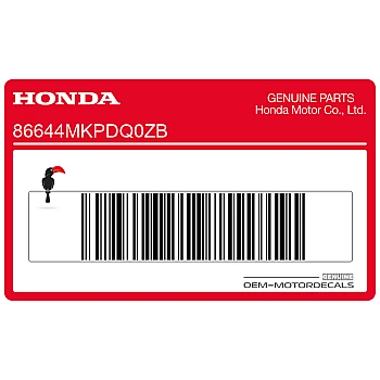 Zijpaneel sticker, linkerkant