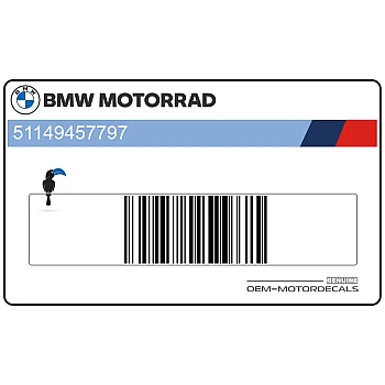 Front cowling decal, left side