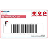 SUZUKI Zadeltail Bandit embleem, rechterkant 68161-49G00-CTN
