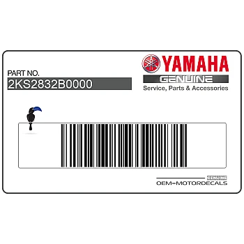 Front cowling decal, left side