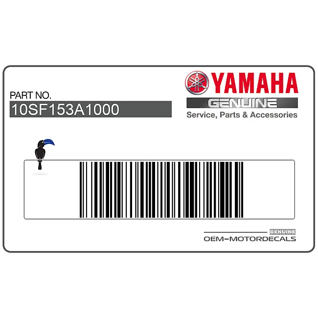 Emblème YAMAHA pour coque arrière Yamaha XT660X OEM 10SF153A1000