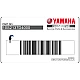 Autocollant Yamaha XT660X Écope d'Air Côté Droit OEM 10S2137D4000