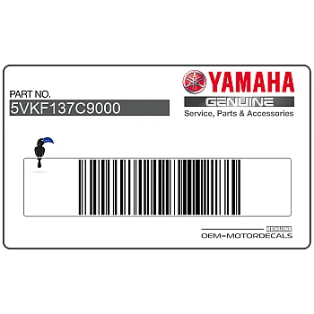 Side cowling decals set, left side