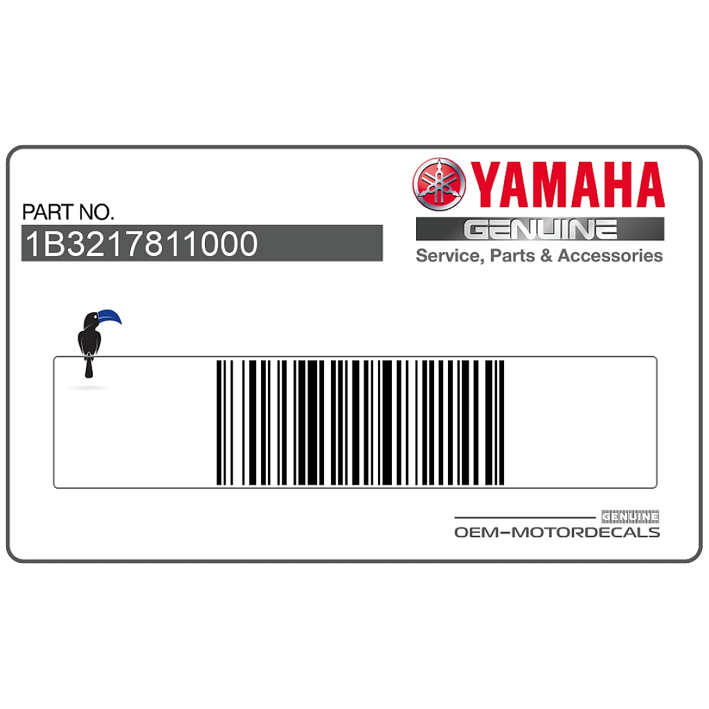 Yamaha FZ6-N Rahmenverkleidung Emblem OEM 1B3217811000