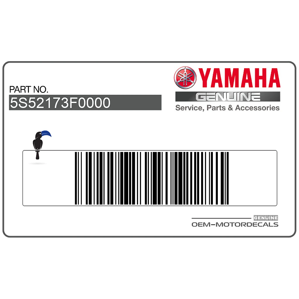 Yamaha FZ6 Adesivo Fiancata FZ6 Lato Sinistro OEM 5S52173F0000
