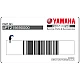 Yamaha XT600E Front Fender Graphic OEM 4PT215690000