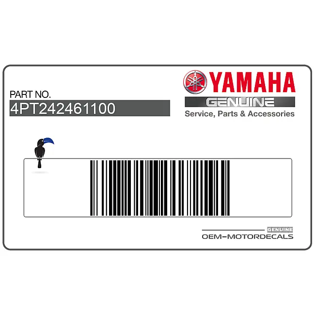 Yamaha XT600E Pegatina Depósito Izquierdo OEM 4PT242461100