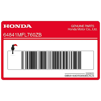 Naklejka na tylną owiewkę / zadupek