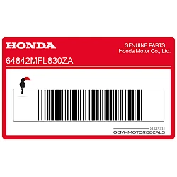 Pegatina colin, lado derecho