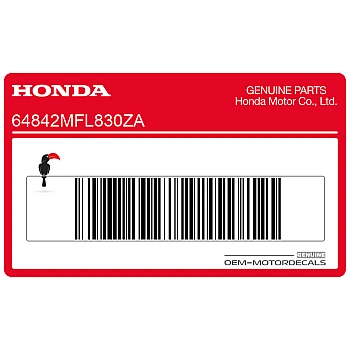 Tail cowl decal, right side