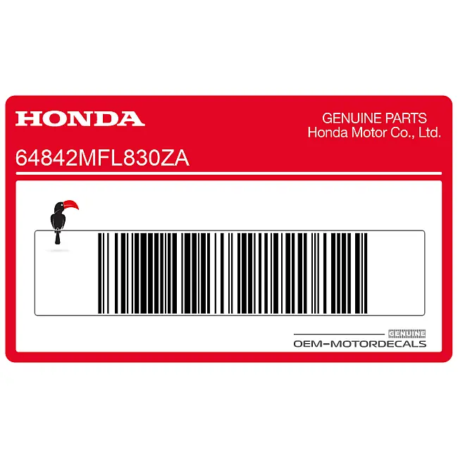 Honda CBR1000RR FIREBLADE Autocollant Carénage Arrière Droit OEM 64842MFL830ZA