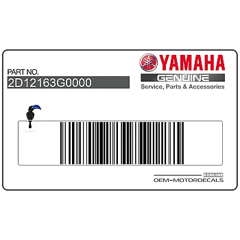 Autocollant carénage arrière queue