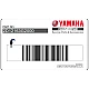 Emblema originale Yamaha FZ1-N per parafango posteriore FZ1 OEM 2D12163G2000 per restauro di fabbrica