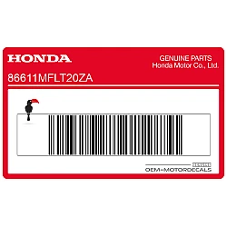 Front fender decal