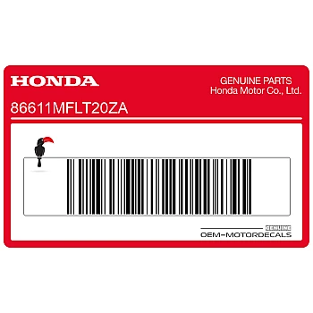 Front fender decal
