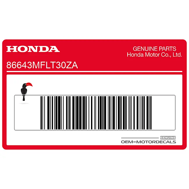 Honda CBR1000RR Fireblade Autocollant Repsol Flanc de Carénage Intermédiaire Gauche Côté Gauche OEM 86643MFLT30ZA