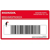 HONDA Pegatina logo HRC para carenado lateral 86834-MGP-M30ZA