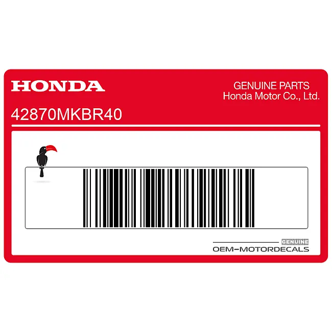 Honda CBR1000RR FIREBLADE Rad-Honda Racing Aufklebersatz OEM 42870MKBR40