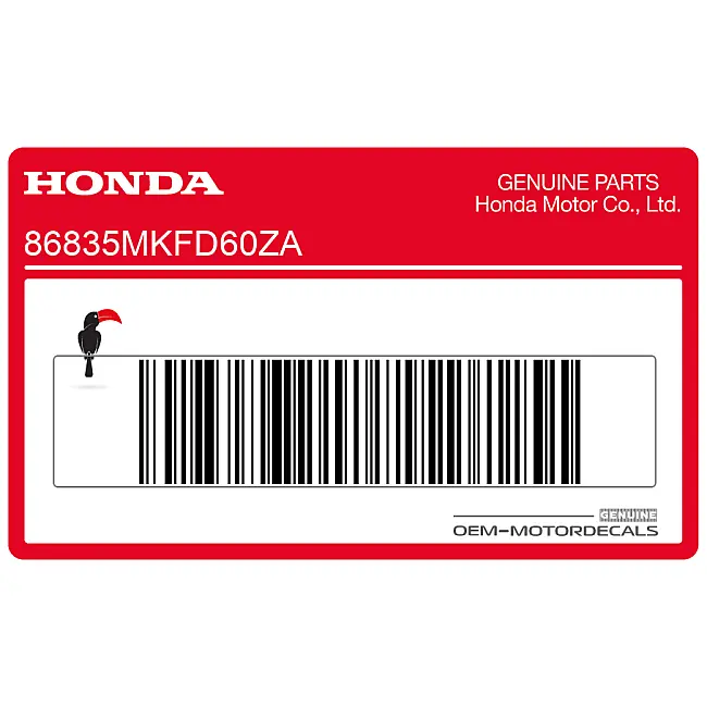 Honda CBR1000RR Fireblade Kraftstofftank HRC Emblem Logo Grafik OEM Teil 86835MKFD60ZA