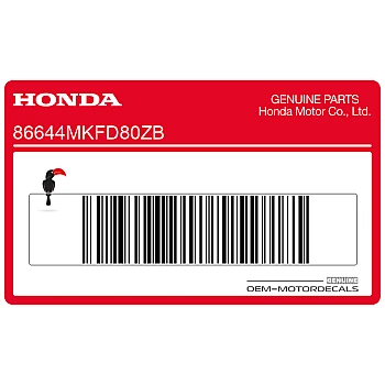 Naklejka na osłonę boczną, lewa strona