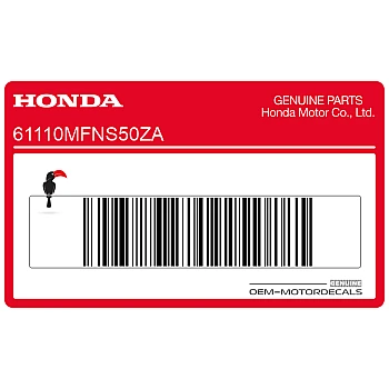 Front fender decal
