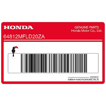 Side cowling decal