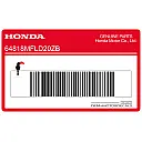Middenkuip Fireblade sticker, rechterkant