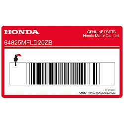 Belly pan decal