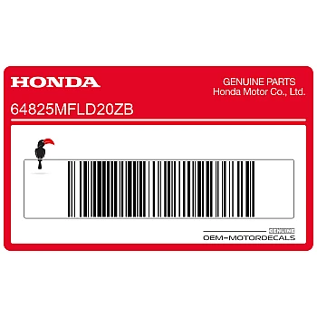 Belly pan decal