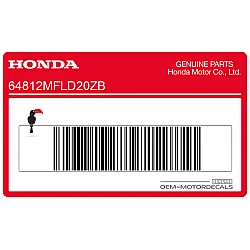 Side cowling decal